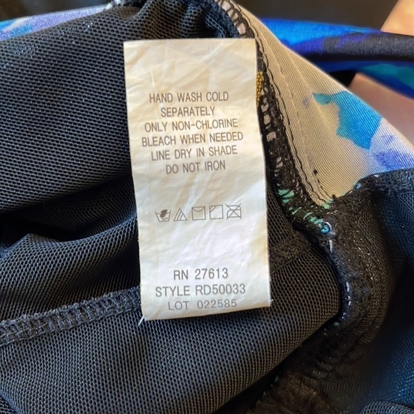 Inches Away for Longitude Swim Graphic Tie Front Swim Dress - Picture 10 of 13